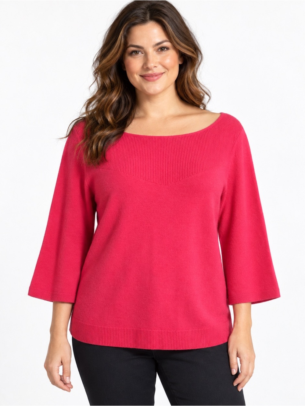 Talbots pure 100%cashmere pink sweater Large